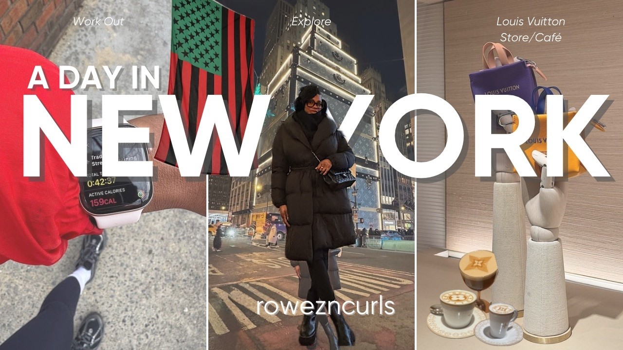 A Day in NYC with My Friend | Gym, LV Café & MoMA | rowezncurls