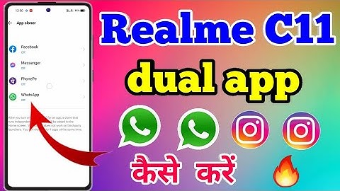 Realme C11 Dual App Settings | Realme C11 2021 Dual App Settings #realmec11