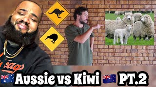 AMERICAN REACTS to Pt.2 - DIFFERENCE BETWEEN AUSTRALIA & NEW ZEALAND