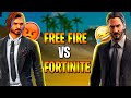 IRRITEI ALEATÓRIOS NO FREE FIRE!! FORTNITE VS FREE FIRE!! TENTE NÃO RIR!!!