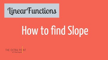 How to find Slope | Linear Functions | Math for the ACT