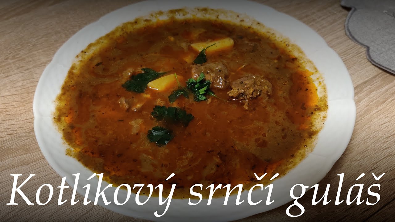 Kotlíkový srnčí guláš