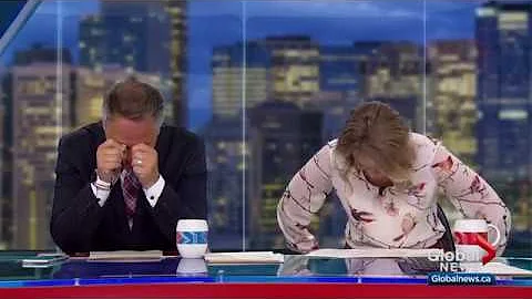 Morning show hosts lose it when weatherman talks s...