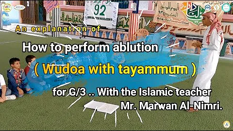 An explanation of How to perform ( Wudoa with taya...