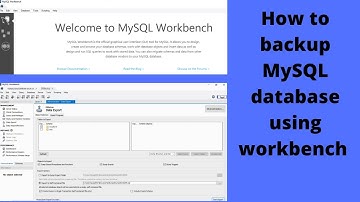 How to backup MySQL database using workbench [On Azure Cloud]