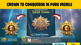 🇮🇳 DAY-2 Finally I Reached Crown Tier In PUBG Mobile⚡️Solo Rank Push Tips & Tricks 🔥