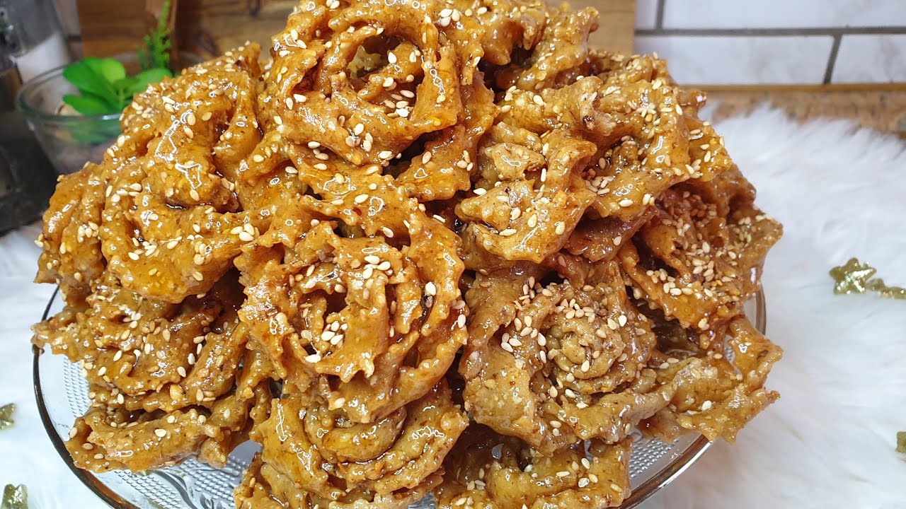 Chebakia/Blumen Chebakia / Honiggebäckجديد الشباكية أول مرة على  اليوتيوب معلكة بلا دلك بلا تشباك