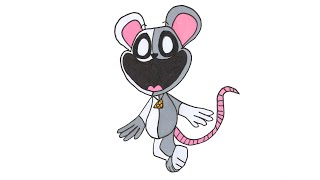 How To Draw Mousie Mouse - New Character Smiling Critters Poppy Playtime