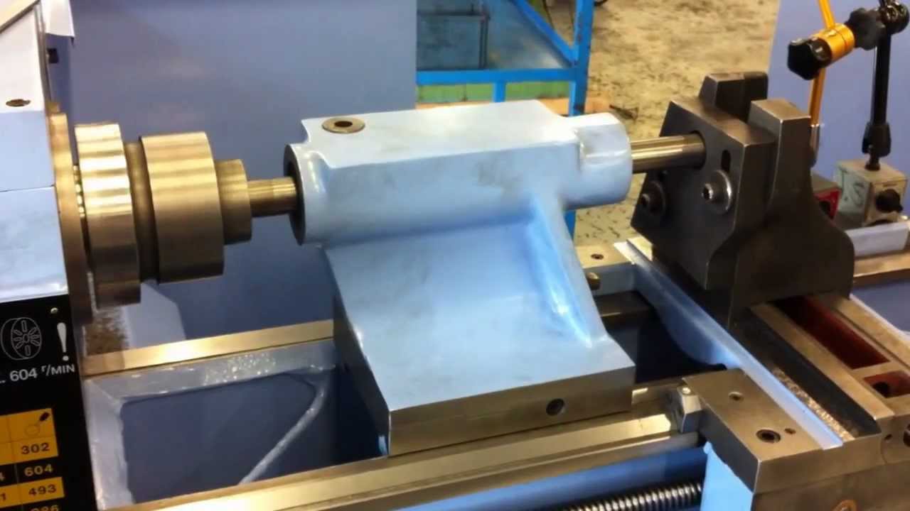 Storebro refurbished lathes. Tailstock reboring for new barrel