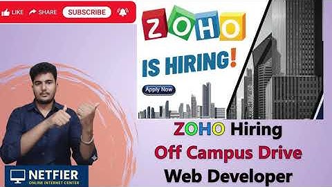 Zoho Off Campus Hiring For Web Developers—2025