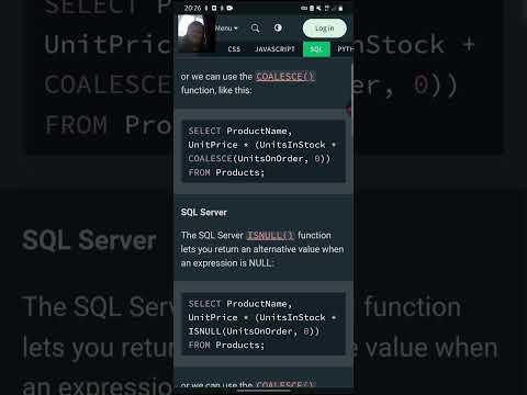 SQL Null Functious. Theory and practice. Part #34