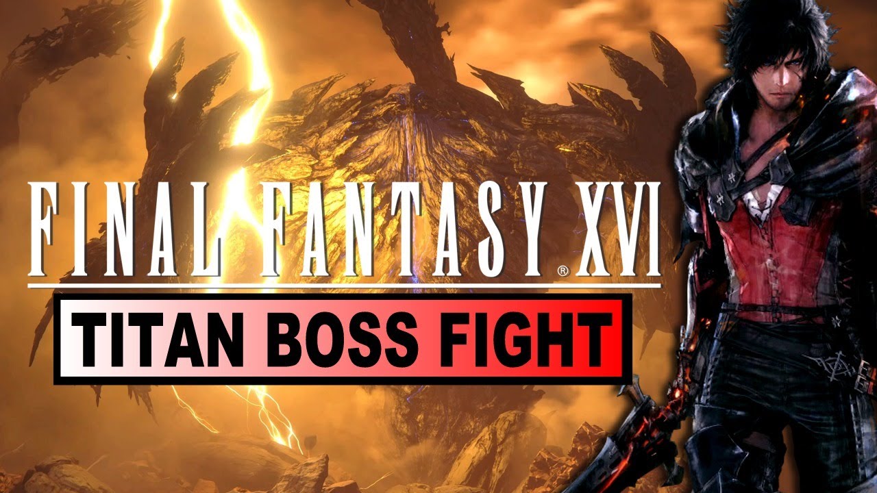 Final Fantasy XVI - Titan Boss Fight (Into The Darkness) 4k