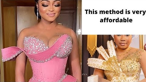 How to make a structured attachment with crinoline for Lace (Asoebi)/ Ankara styling