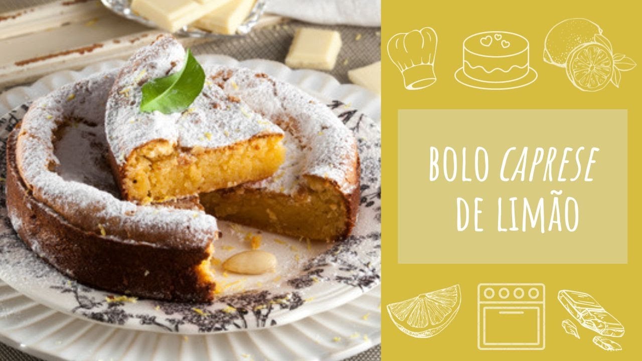 Bolo caprese de limão (receita fácil)