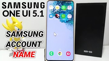 How To Change Samsung Account Name In Samsung One Ui 5.1