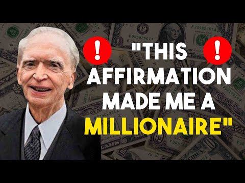 ✍ THE AFFIRMATION THAT JOSEPH MURPHY USED TO BE A MILLIONAIRE WITH THE SUBCONSCIOUS MIND