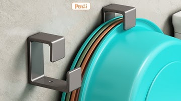 Móc treo chậu PENZI dán tường bằng keo không cần khoan - Hướng dẫn lắp đặt