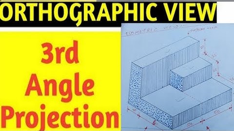 How To Draw Isometric view change from Orthographic projection in 3rd Angle Projectin#sanjeevsiriti#