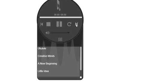music player designHtml5 , Css ,Jquery ,JS