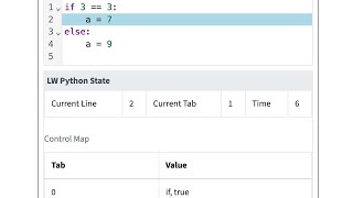 Python If Statement: Recording Test Output in the Control Map