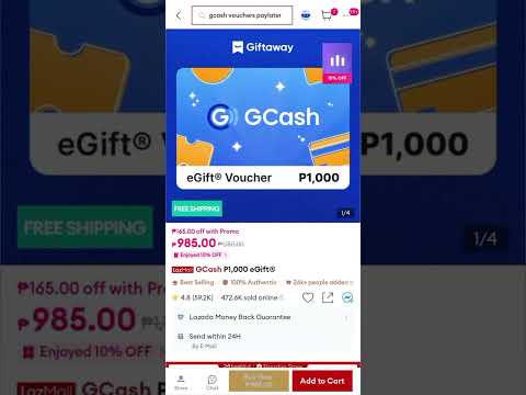 How to redeem Gcash Sharetreats eGifts 1000 Vouchers Lazada Tutorial || Lazada Wallet To Gcash