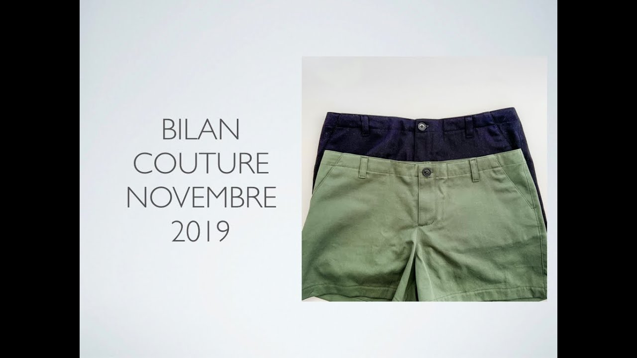 Bilan couture novembre 2019 - YouTube