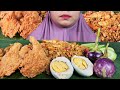ASMR Nasi Goreng Sosis, Jamur Crispy &amp; Lalapan! 🍳🌶 | Spicy Fried Rice &amp; Crunchy Mushroom Sounds