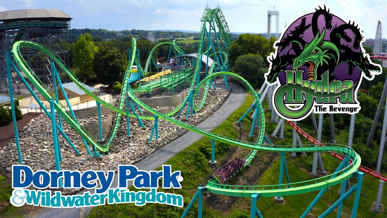 Hydra The Revenge Review Dorney Park s Odd B M Floorless Coaster iron-menace-drone-footage-construction-4k-new-roller-coaster-dorney
