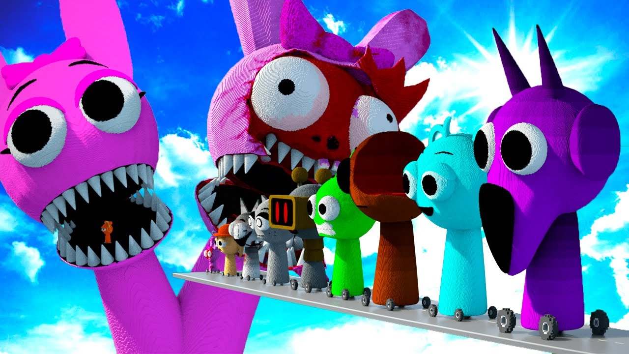 Big & Small SPRUNKI Phase 1-2 vs INFECTED PINKI in Teardown