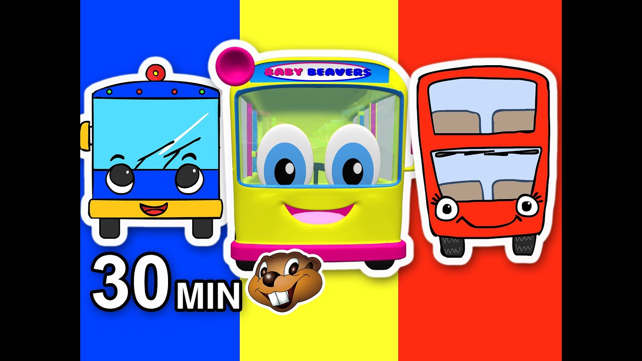 "Колеса автобуса" Четверг тридцатое. 30 минутный детский сборник. Детские стишки и другое.