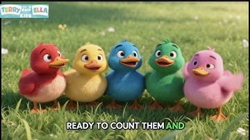 Five Little Ducks (Learn Colors) 🦆| Fun Nursery Rhymes & Children