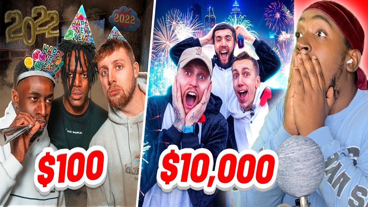 Reaction To SIDEMEN $10,000 vs $100 NEW YEARS EVE