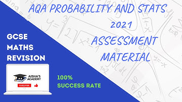 AQA PROBABILITY 2021 ASSESSMENT MATERIAL GCSE MATHS | Walkthrough and Written Solutions