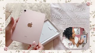 PINK IPAD MINI 6 | UNBOXING + CUTE GIRLY ACCESSORIES! screenshot 4