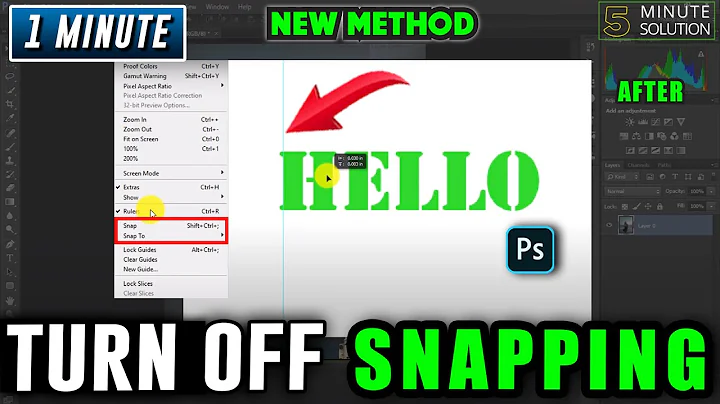 How to turn off snapping in photoshop? (2024)