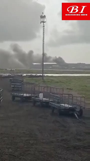 AUSSOM Helicopter Crashes at Mogadishu Airport | Fire Contained, 8 Onboard