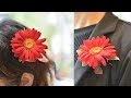 [髪飾り・コサージュ]生花を使った 簡単2Way花飾り♪