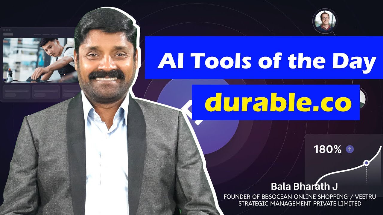 AI Tools of the Day – Durable.co | Create a Website in 30 Seconds with AI | Bala Bharath J