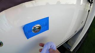 How to remove a rust stain from your Boat. DIY