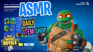 ASMR Fortnite Ninja Turtles Skins Are Back! Daily Item Shop 🎮🎧 Relaxing Whispering 😴💤