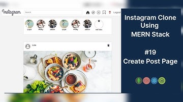 Instagram Clone Using MERN Stack | Create Post Page UI | #19