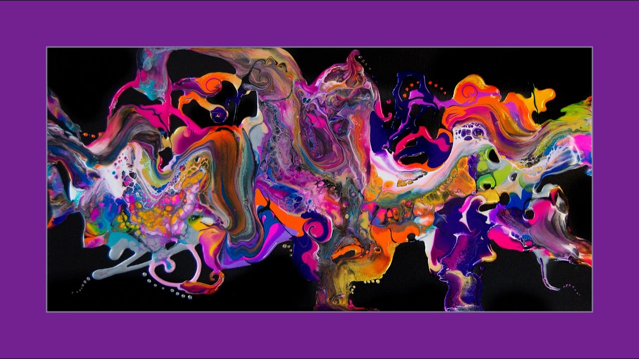 #10,272 Acrylics Scribbles Puddles & Freestyle Swipe Painting 2.12.2026 Experimental art