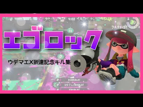 【スプラトゥーン2】ウデマエX到達記念キル集 × エゴロック【低クオ】