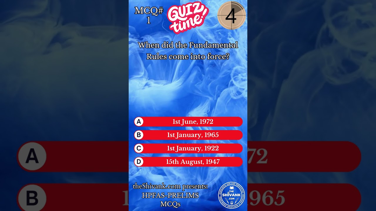 HPFAS-Prelims MCQs 