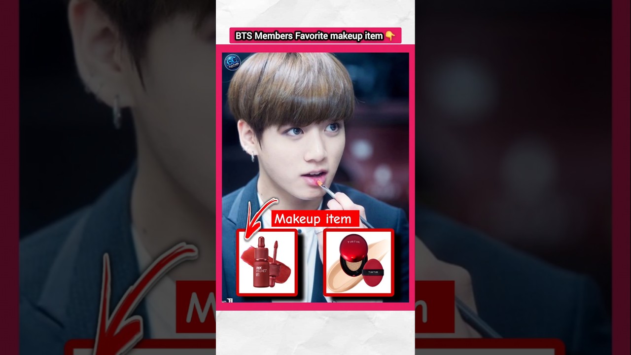 BTS Members Favorite makeup item 👆 | #factsinhindi #bts #jungkook #kpopfactmedia #kpop