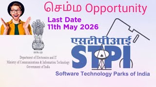 Don't Miss,Super Opportunity for Freshers Apprentice Training in STPI |Apply Last Date 11th May2026