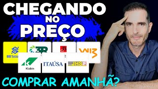 7 AÇÕES CHEGANDO NO PREÇO DE COMPRA - AÇÕES PARA ESTUDAR EM JULHO - BBAS3, KLBN4, BRAP4, AURE3, BBSE