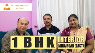 1 BHK Interior in Miraroad - Pratham Modular Kitchen #modularkitchen #kitchen