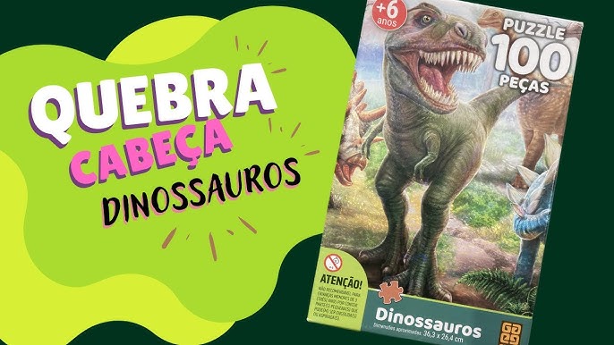 Quebra Cabeça - Batalha dos Dinossauros 200 peças