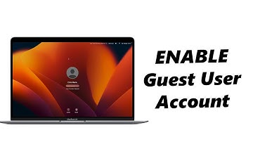 MacOS Ventura: How To Enable Guest User On Mac / MacBook